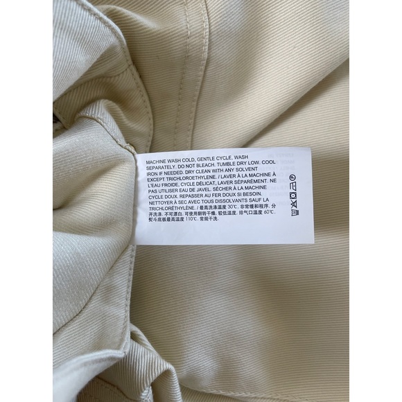 Theory Treeca Pant In Cotton Twill Ecru - Picture 11 of 13